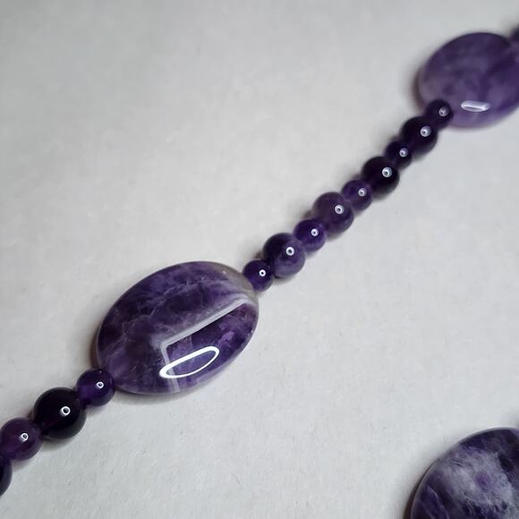 Jay King Long Necklace 36" Amethyst, Purple New Sterling Silver 925 - Picture 4 of 10